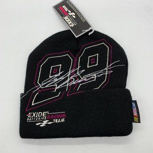 Vintage Nascar Beanie hat Racing Jeff Burton #99 Exide Batteries Cap New‎